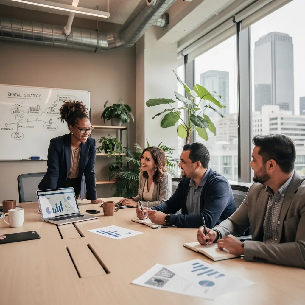 Znak informacyjny z czasami odjazdów tramwajów i autobusów w pobliżu.