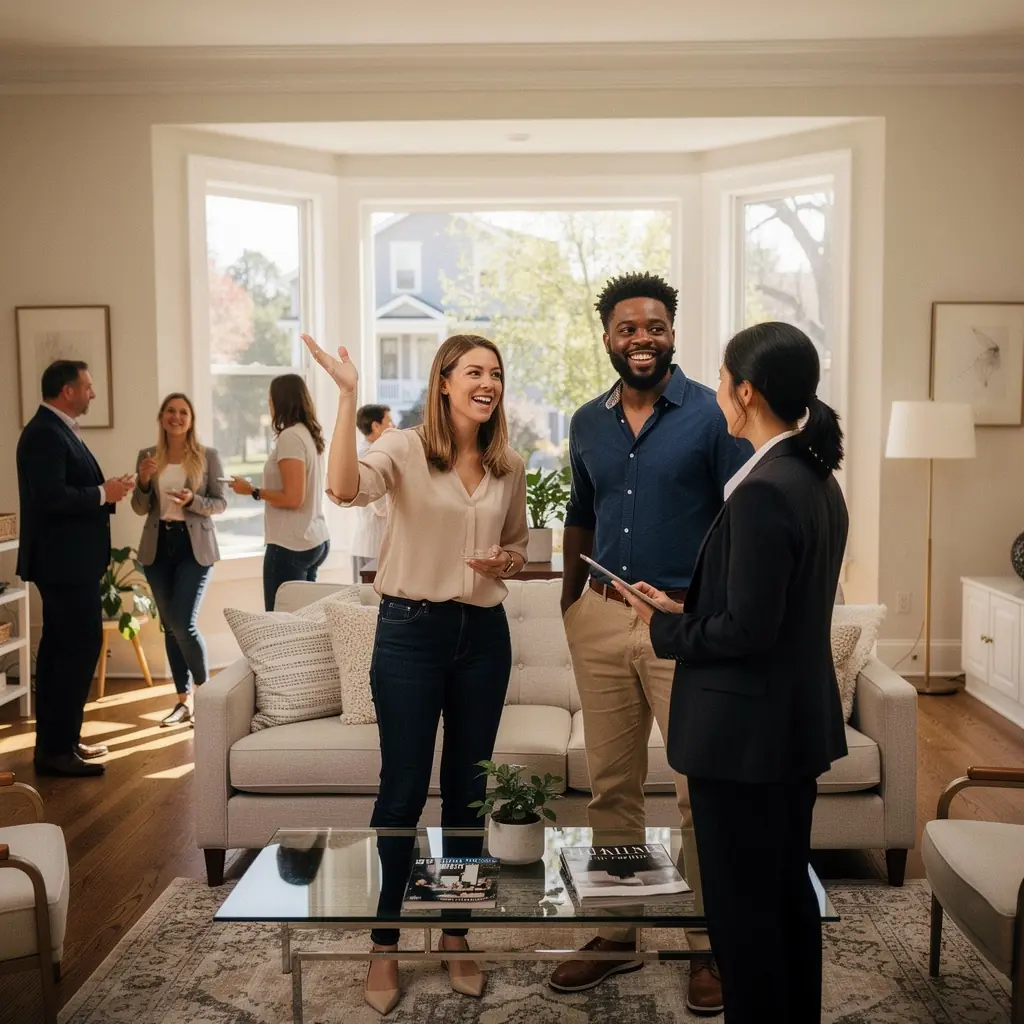 Osoba sprawdzająca dostępność transportu publicznego przed wizytą w domu.