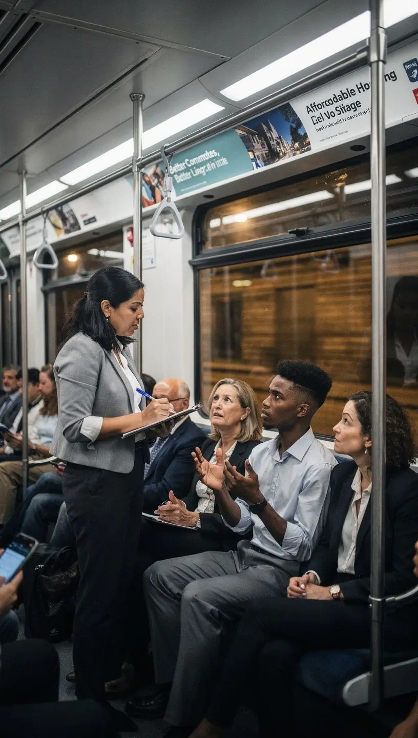 Zespół wsparcia przy oglądaniu nieruchomości z uśmiechniętymi członkami w biurze.