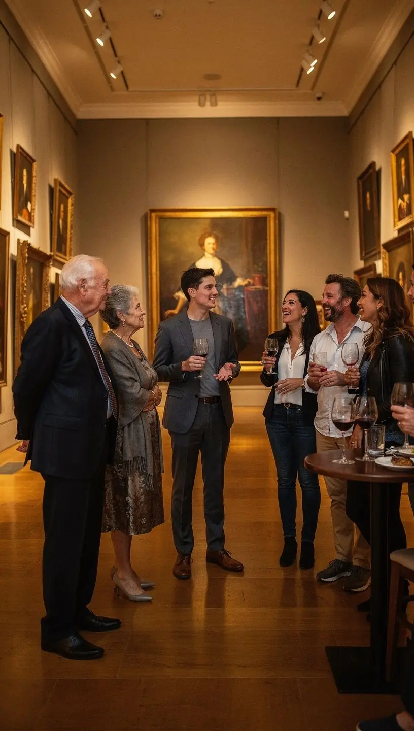 Widok na zewnętrzną fasadę muzeum w słoneczny dzień.