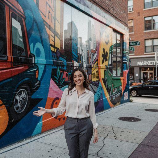 Zespół wsparcia podczas prezentacji nieruchomości z uśmiechami na twarzach